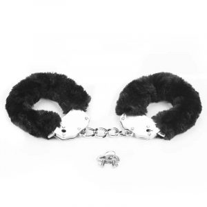 ljubavne-lisice-Fluffy Hand Cuffs - crne