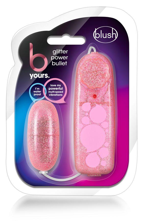 B YOURS GLITTER POWER BULLET PINK