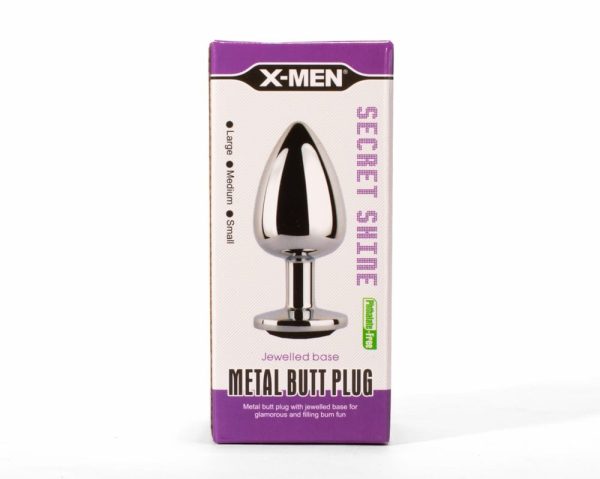 X-MEN Secret Shine Metal Butt Plug Black M