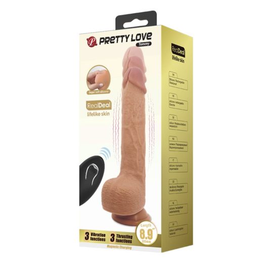 Pretty Love Tommy 22,5 cm vibracijski dildo