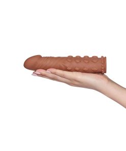 Alternative view of Pleasure X-Tender Penis Sleeve Brown 5