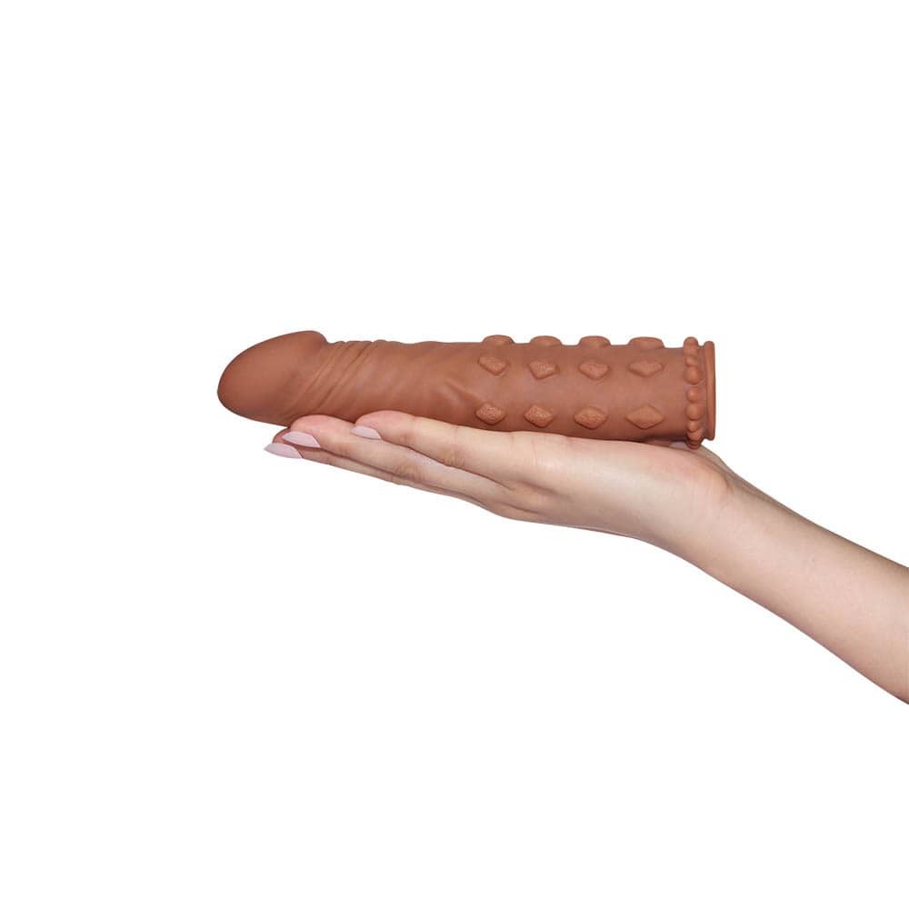 Pleasure X-Tender Penis Sleeve Brown 5 - Slika 2