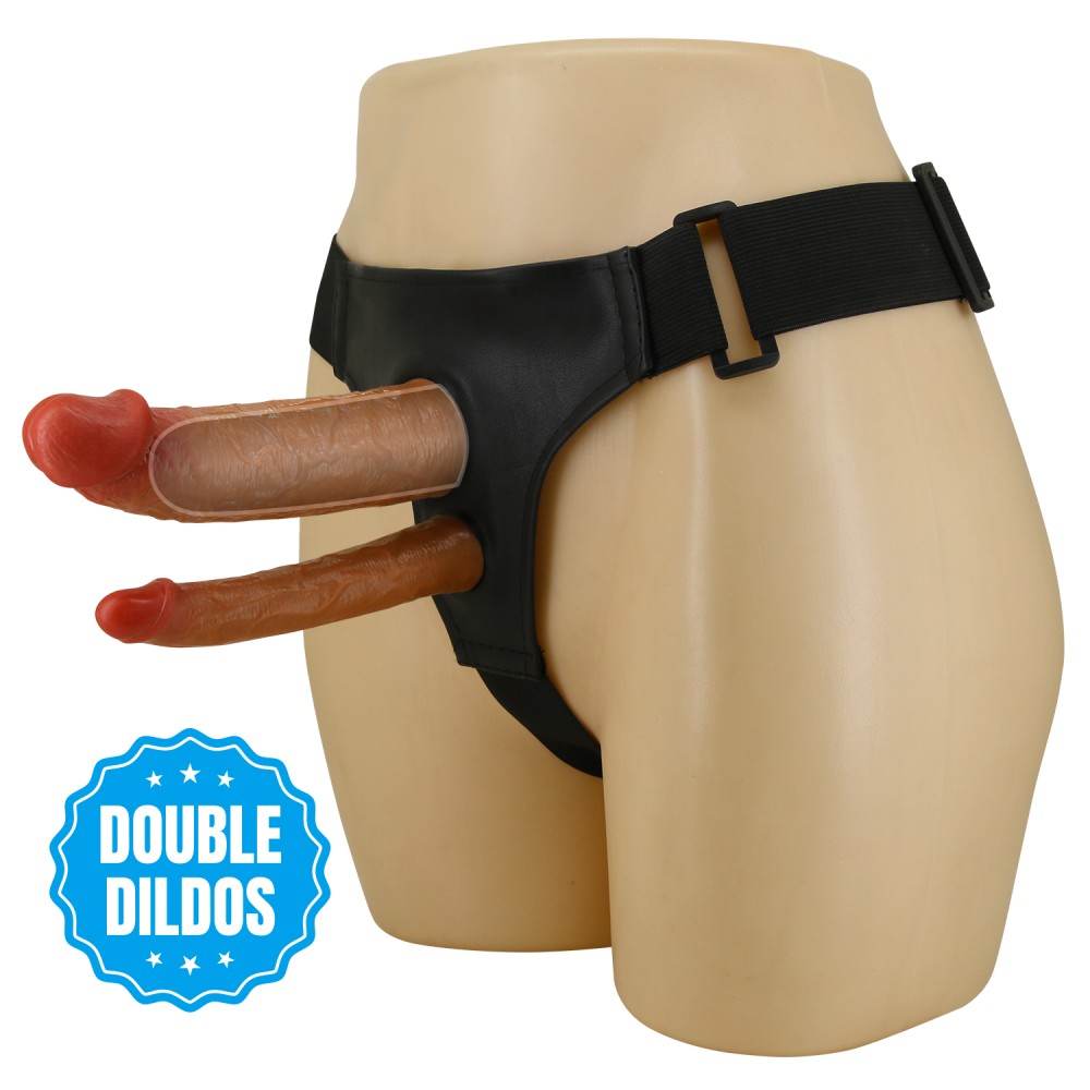 Pretty Love Keaven Harness Briefs with Double Dildos - Slika 5