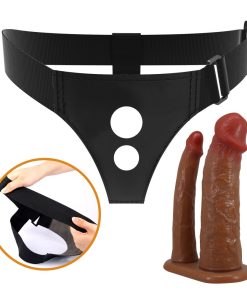 Alternative view of Pretty Love Keaven Harness Briefs with Double Dildos