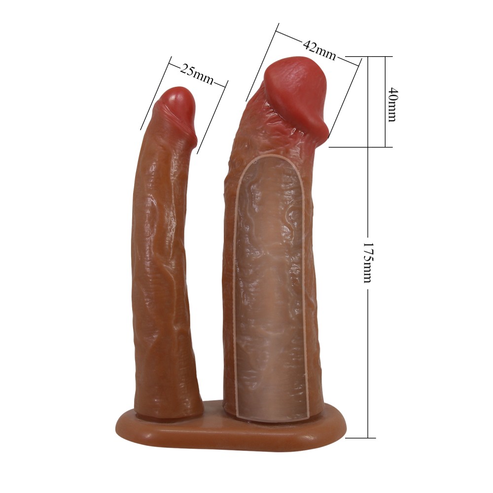 Pretty Love Keaven Harness Briefs with Double Dildos - Slika 3