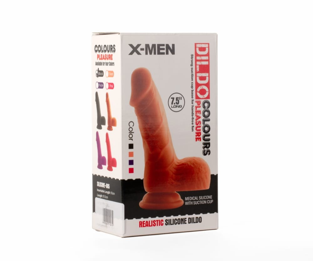 19 cm Dildo Colours Pleasure Black 3 - Slika 2